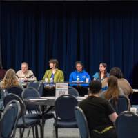 Students on a student panel